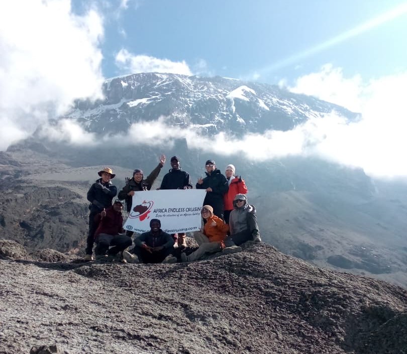 Green mountain trail for Kilimanjaro trekking